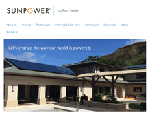 Tablet Screenshot of ecosolarhawaii.com